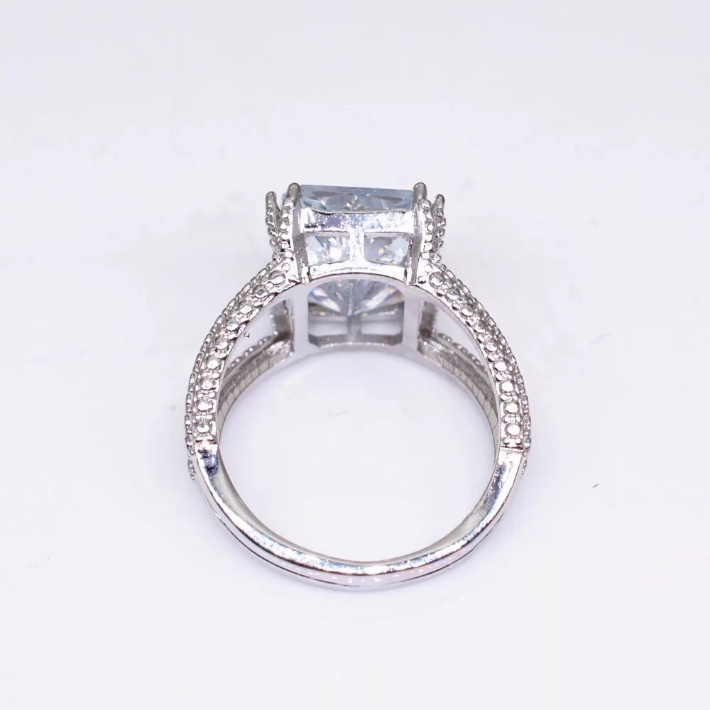 S925 sterling silver engagement ring - Picture 4 of 5